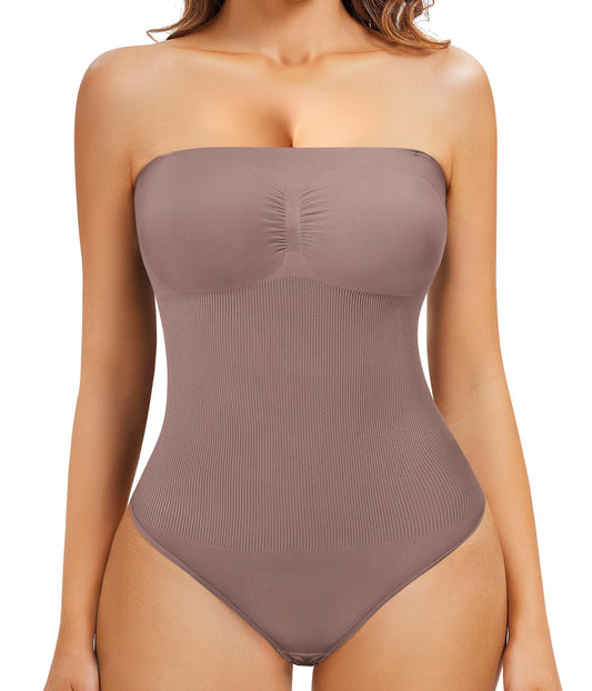 Strapless Womens Shapewear Bodysuit